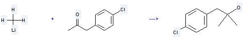 4-Chlorophenylacetone is used to produce 1-(4-chloro-phenyl)-2-methyl-propan-2-ol by reaction with methyllithium.